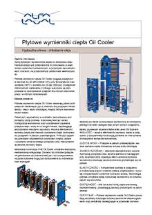 Alfa Laval, wymiennik ciepła, wymienniki ciepła, chłodzenie  ogrzewanie cieczy przemysłowych, chłodnice oleju, chłodzenie oleju płytowe wymienniki ciepła Oil Cooler  AlfaNova Alfa Nova TL6 M3 TL10 M10 M15 M6